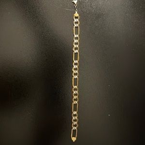 Mens 8 Inch 14k Gold Bracelet